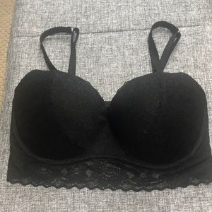 Black Lace Bralette with padding